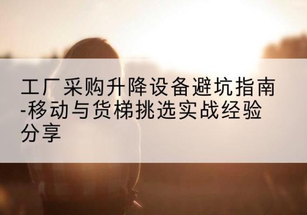 漠河移动式升降机怎么选-工厂采购升降设备避坑指南-移动与货梯挑选实战经验分享